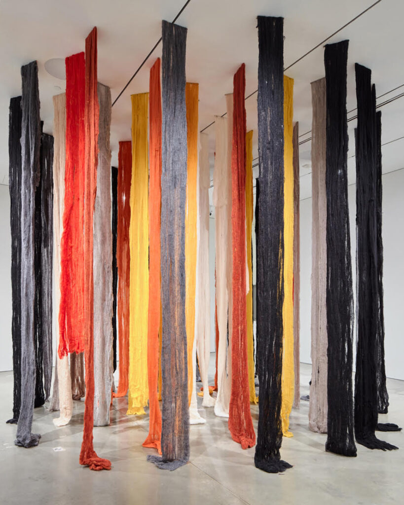 Cecilia Vicuna-Burnt Quipus-Museum of Contemporary Art North Miami